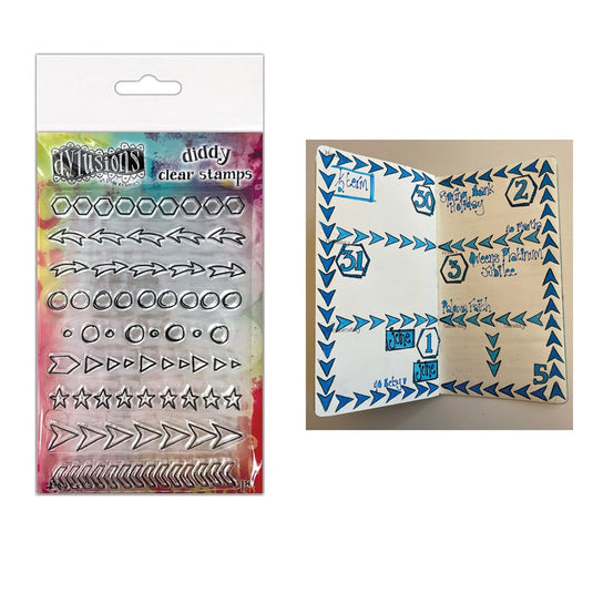 Ranger ink ranger • dylusions diddy clear stamps doodles