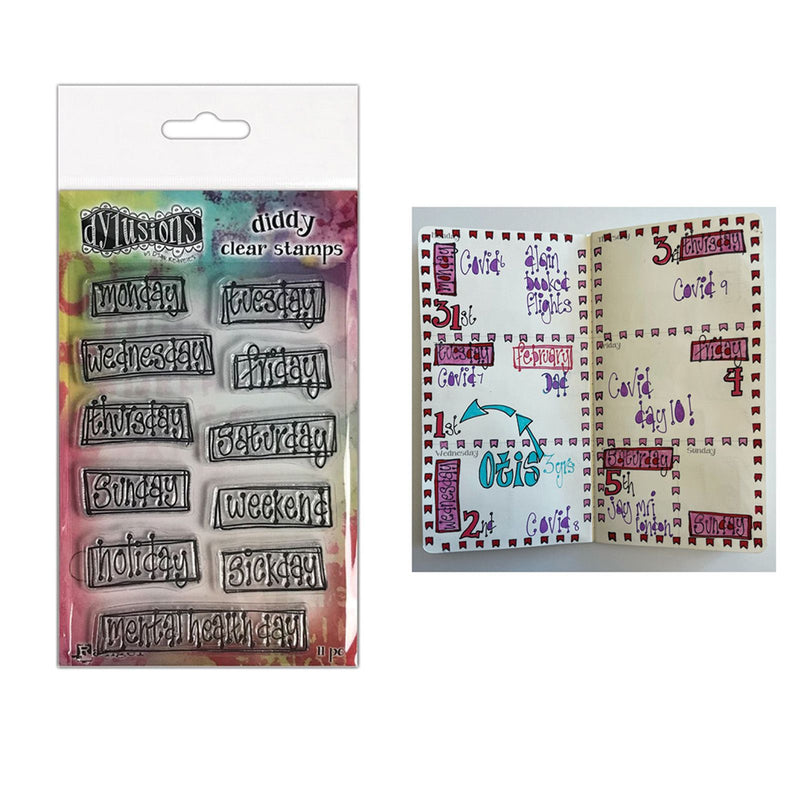 Afbeelding laden in galerijviewer, Ranger ink ranger • dylusions diddy clear stamps ooh, what a day!
