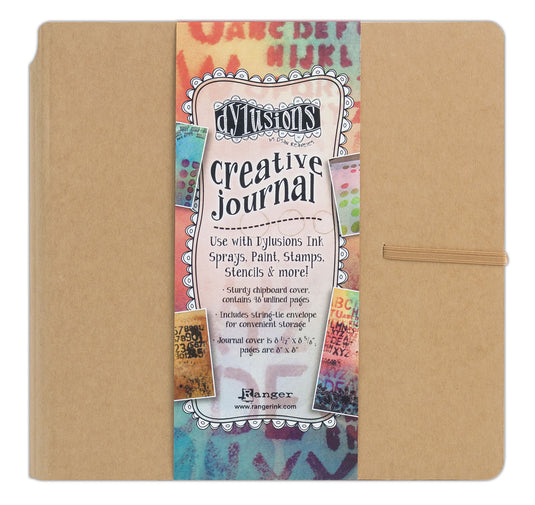 Ranger ink ranger • dylusions creative journal square 22x23cm bruin