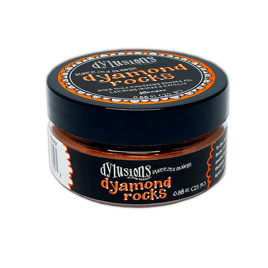 Ranger ink ranger • dylusions dyamond rocks squeezed orange