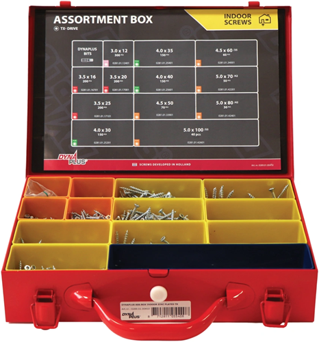 Afbeelding laden in galerijviewer, Dynaplus assortimentskoffer indoor verzinkt torx | 1600-delig - 0289.01.00410
