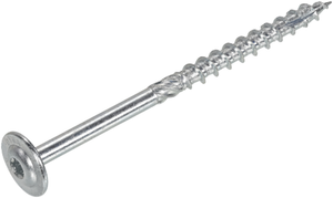 Dynaplus houtbouwschroef verzinkt tellerkop deeldraad +snijpunt torx tx30 6.0x140 70 | 50 stuks - 0286.01.51001