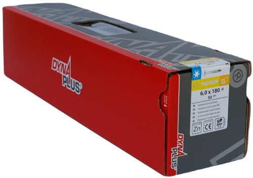 Afbeelding laden in galerijviewer, Dynaplus houtbouwschroef verzinkt tellerkop deeldraad +snijpunt torx tx30 6.0x180 80 | 50 stuks - 0286.01.51301
