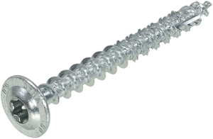 Dynaplus houtbouwschroef verzinkt tellerkop voldraad +snijpunt torx tx25 5.0x50 | 200 stuks - 0286.01.41901