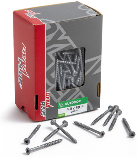Afbeelding laden in galerijviewer, Dynaplus unischroef spaanplaatschroef ar-coating platkop deeldraad torx tx20 4.0x60 35 | 200 stuks - 0281.08.26001

