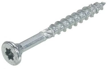 Dynaplus unischroef spaanplaatschroef verzinkt platkop deeldraad torx tx20 4.0x40 24 | 500 stuks - 0281.01.25604