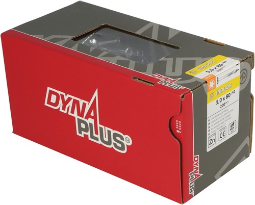 Afbeelding laden in galerijviewer, Dynaplus unischroef spaanplaatschroef verzinkt platkop deeldraad torx tx25 5.0x80 42 | 200 stuks - 0281.01.42401
