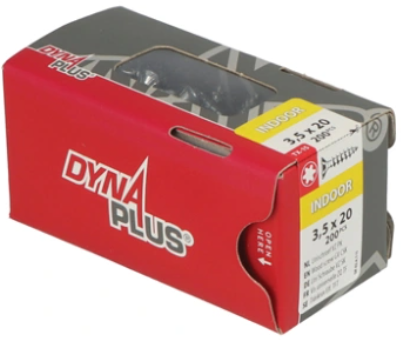 Afbeelding laden in galerijviewer, Dynaplus unischroef spaanplaatschroef vz (verzinkt) pk (platkop) torx tx15 3.5x20 | 200 stuks - 0281.01.17001
