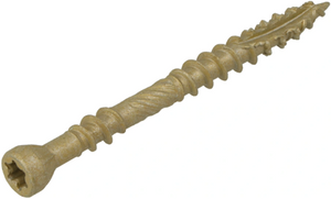 Dynaplus vlonderschroef xtreme ar-bronze platkop-60° deeldraad +snijpunt torx tx25 5.0x50 25 | 200 stuks - 0283.08.41901