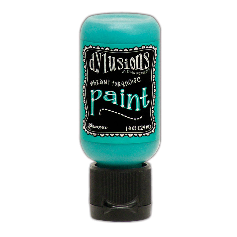 Afbeelding laden in galerijviewer, Ranger ink ranger • dylusions paint flip cap bottle vibrant turquoise 29ml
