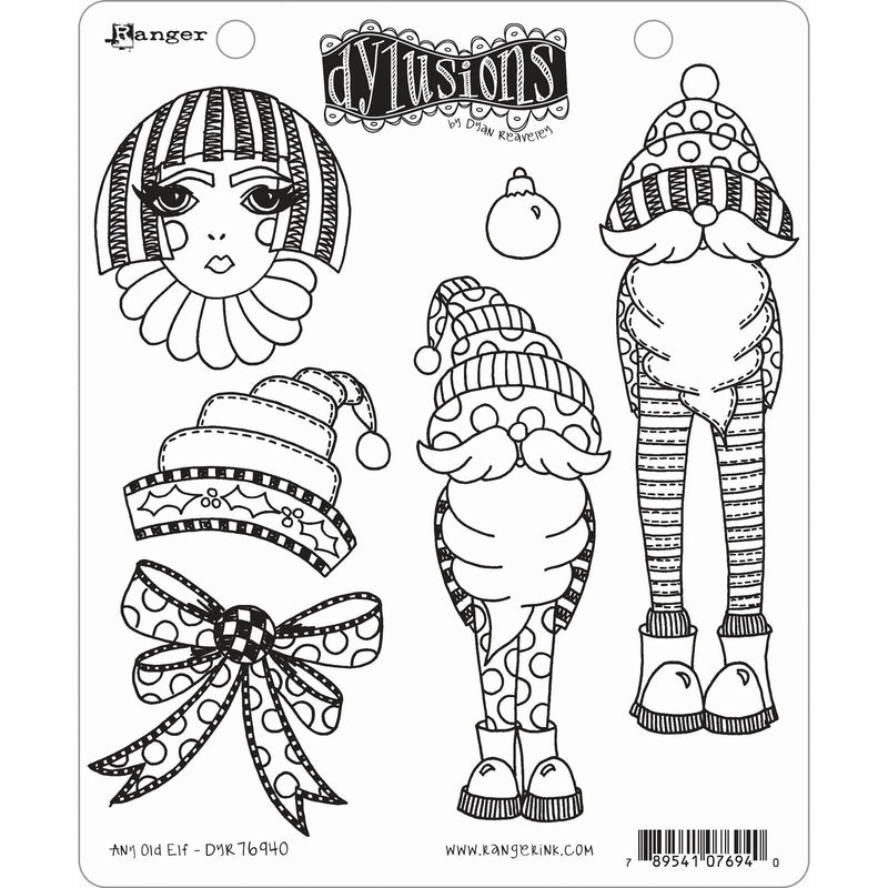 Afbeelding laden in galerijviewer, Ranger ink ranger • dylusions stamp collection any old elf
