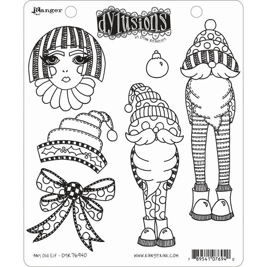 Ranger ink ranger • dylusions stamp collection any old elf