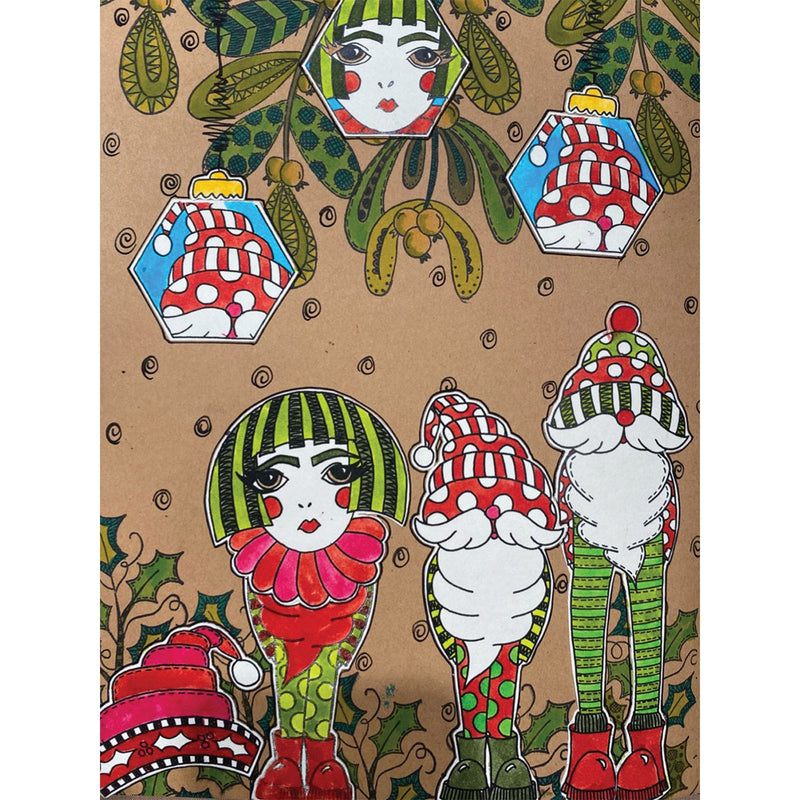 Afbeelding laden in galerijviewer, Ranger ink ranger • dylusions stamp collection any old elf
