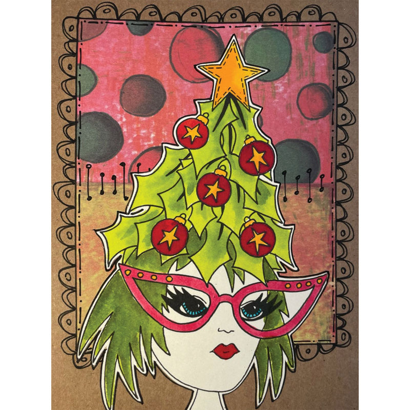 Afbeelding laden in galerijviewer, Ranger ink ranger • dylusions stamp collection tree topper
