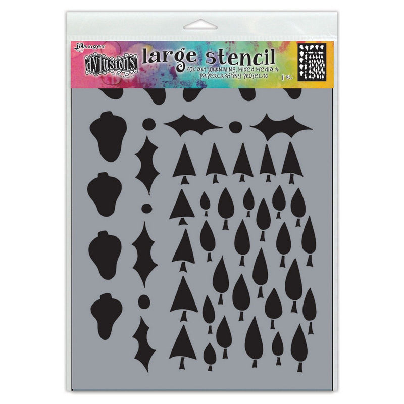 Afbeelding laden in galerijviewer, Ranger ink ranger • dylusions stencil tree border
