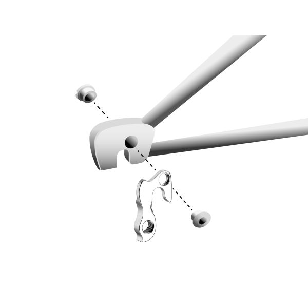 Afbeelding laden in galerijviewer, Union derailleurpad GH-137 met schroefset M8x0.75
