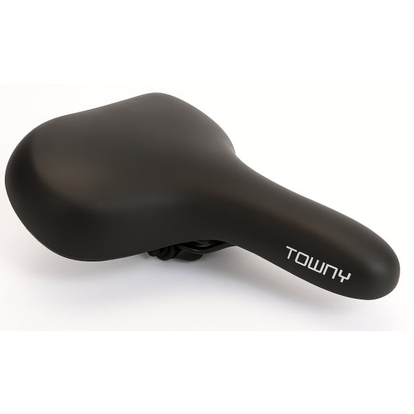 Afbeelding laden in galerijviewer, Fietszadel Edge Towny met memory foam - zwart
