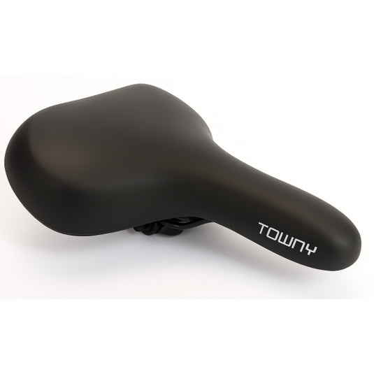 Fietszadel Edge Towny met memory foam - zwart