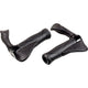 Ergotec handvatpaar mf2 small kraton aluminium 130+130 mm - zwart