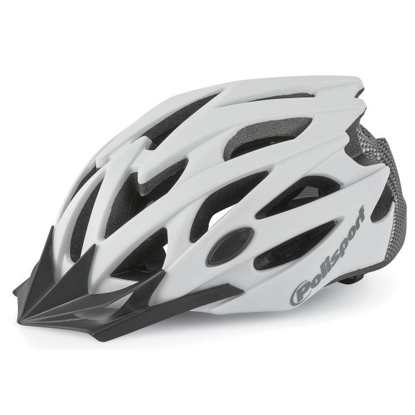Afbeelding laden in galerijviewer, Polisport twig fietshelm m 55-58cm wit mat carbon
