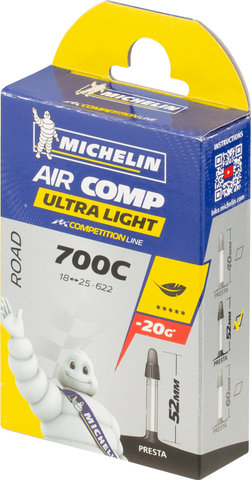 Afbeelding laden in galerijviewer, Michelin a1 aircomp ultra-light road inner tube for 28 tyres
