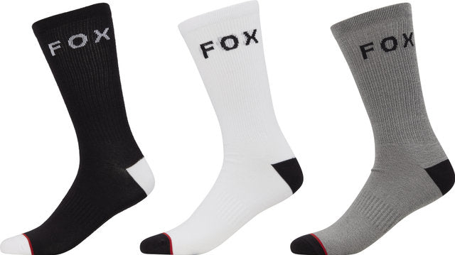 Afbeelding laden in galerijviewer, Fox head fox crew socks 3-pack
