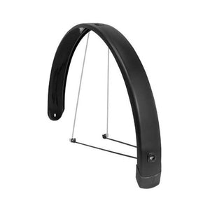 Eurofender achterspatbord tempo square 28 65mm mat zwart