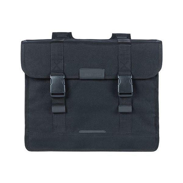 Afbeelding laden in galerijviewer, Basil Kavan Eco Classic 58L dubbele fietstas zwart
