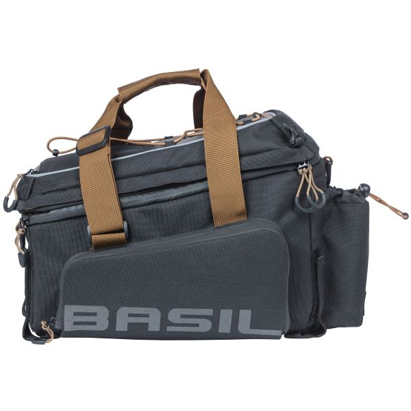 Afbeelding laden in galerijviewer, Basil Miles XL Pro bagagedragertas, zwart, polyester, waterdicht, 9-36L
