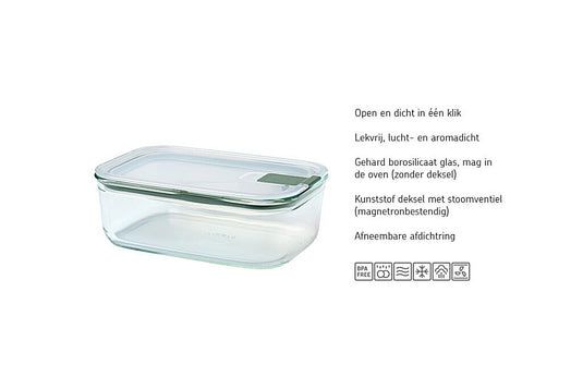 Mepal vershouddoos easyclip glas 450ml