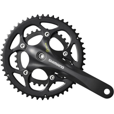 Shimano crankstel 2 x 9 speed road fc-rs345 - 175 50-34t octalink - zwart