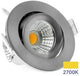 Enzo ecodim led inbouwspot 5w 2700k 62mm 60gr rond verstelbaar geschuurd staal - led4840