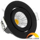 Enzo ecodim led inbouwspot 5w dimtowarm 62mm 36gr rond verstelbaar zwart - led4735