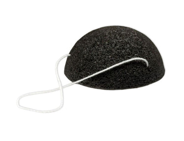 Ecoluba konjac spons - zwart - houtskool