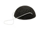 Ecoluba konjac spons - zwart - houtskool