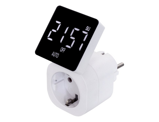 Ecosavers digitale tijdschakelklok - met draaibaar led display