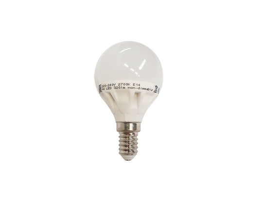 Ecosavers ledlamp - e14 - 320 lm - kogel - mat