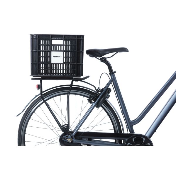 Afbeelding laden in galerijviewer, Basil fietskrat L - groot - 40 liter - zwart
