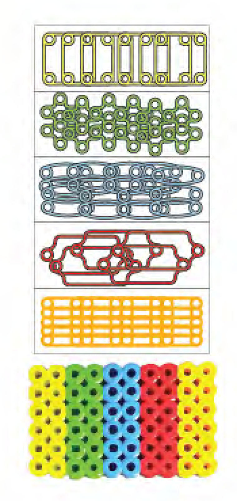 Afbeelding laden in galerijviewer, Perler • primary mix strijkkralen shapes
