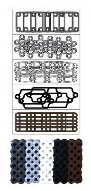 Perler • neutral mix strijkkralen shapes