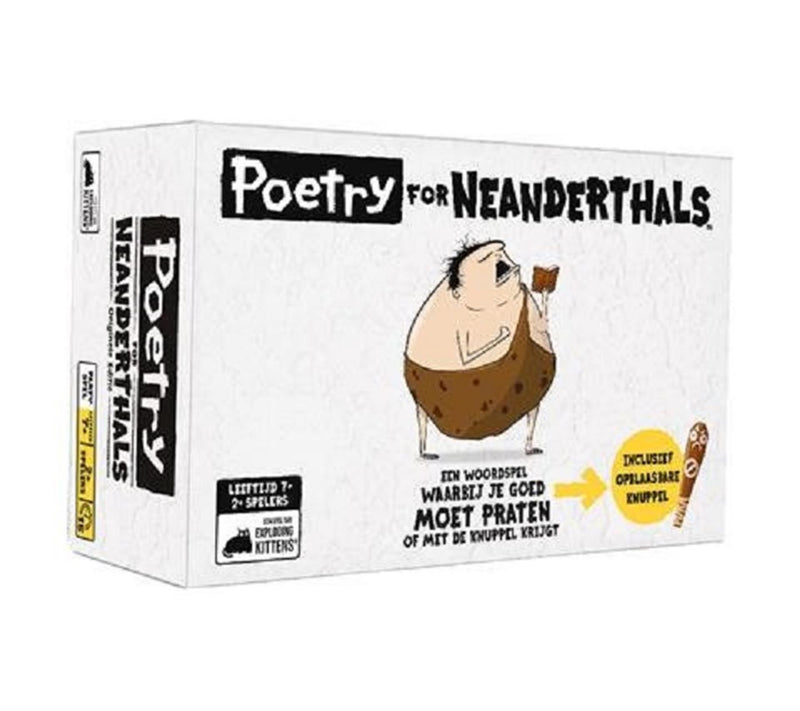 Afbeelding laden in galerijviewer, Exploding kittens poetry for neanderthals - nederlandstalig kaartspel
