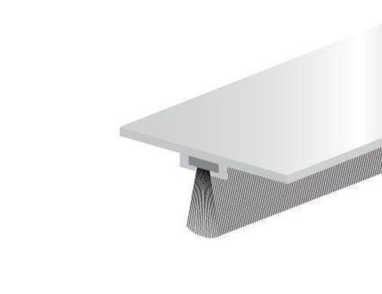 Ellen dorpelstrip dbs-borstel 100cm alu