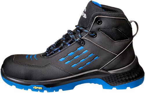 Afbeelding laden in galerijviewer, Emma safety footwear emma werkschoen crossforce d hoog s3 | zwart blauw | maat 43 - 8715316154744
