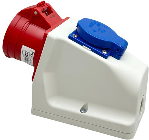 Afbeelding laden in galerijviewer, Enzo abl cee 5p 16a 400v opbouw wcd combinatie met 2p+ra - 6315161
