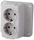 Enzo abl deksel kabeldoos uni abl dubbel wcd - 4047870