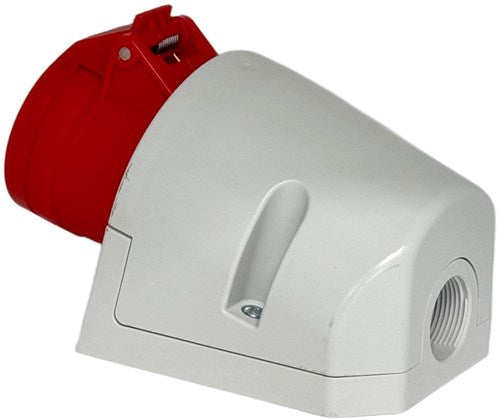 Afbeelding laden in galerijviewer, Enzo cee 4p 16a 400v opbouw wcd rood - 6315154
