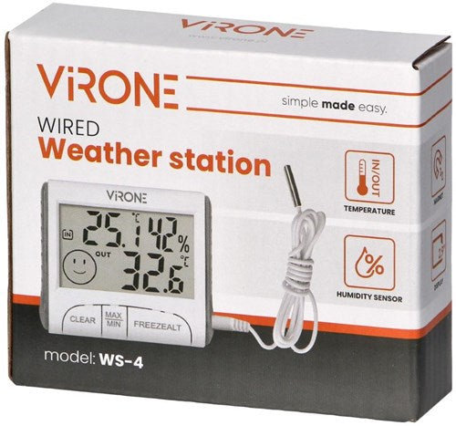 Afbeelding laden in galerijviewer, Enzo chacon weerstation met draadloze buitensensor+barometer kleur 8150190
