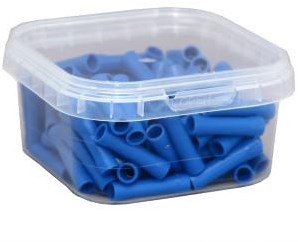 Enzo kabelschoen vlaksteker male+female blauw 6.3x0.8mm - 4433340