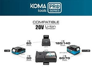 Afbeelding laden in galerijviewer, Koma tools accu compressor | 11 bar | 20v | zonder accu - 6490187
