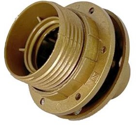 Enzo lamphouder e27 goud m kraag + ring 6043004